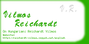 vilmos reichardt business card